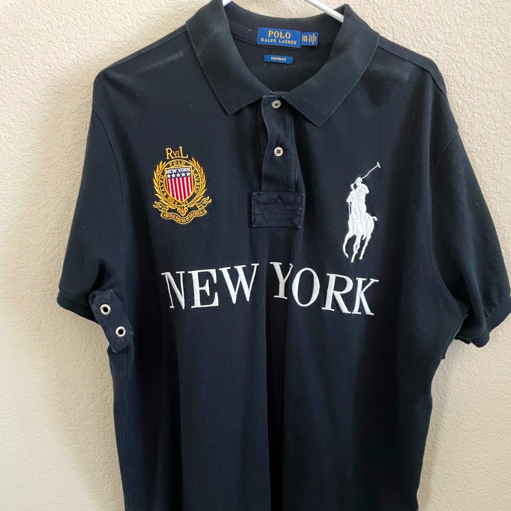 Mens Black Ralph Lauren Polo. Sz: XL